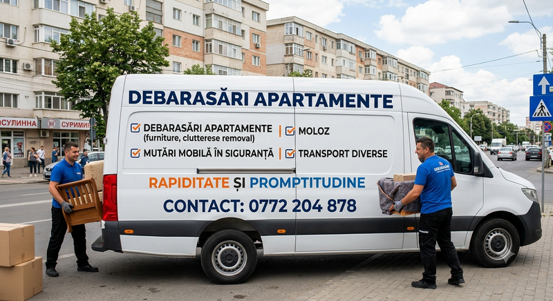 Transport marfa, debarasari moloz/apartamente, mutari mobila